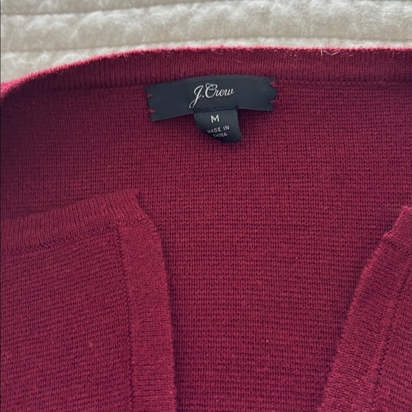 J. Crew Rich Burgundy Cardigan - Picture 2 of 3